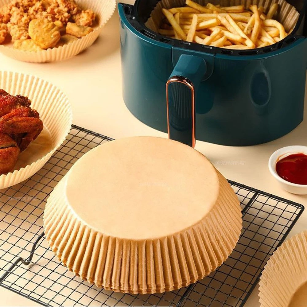 Air Fryer Papel regular, papéis de cozimento antiaderentes Airfryer, forros redo