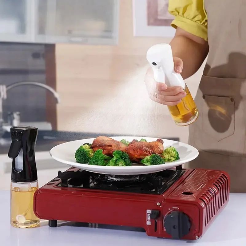 Spray de óleo para cozinhar-dispensador de azeite garrafa spray névoa-reutilizáv