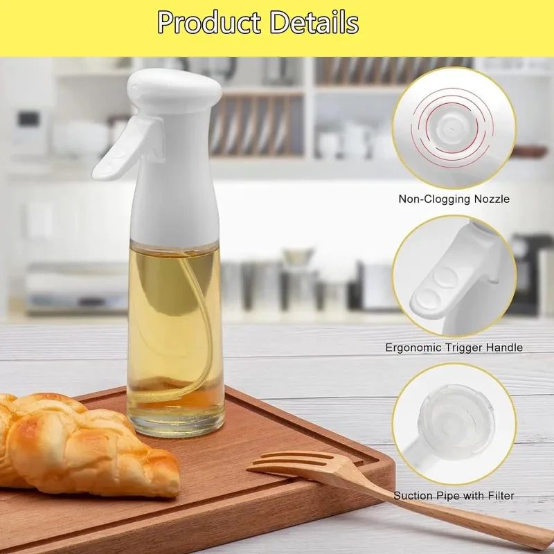 Spray de óleo para cozinhar-dispensador de azeite garrafa spray névoa-reutilizáv
