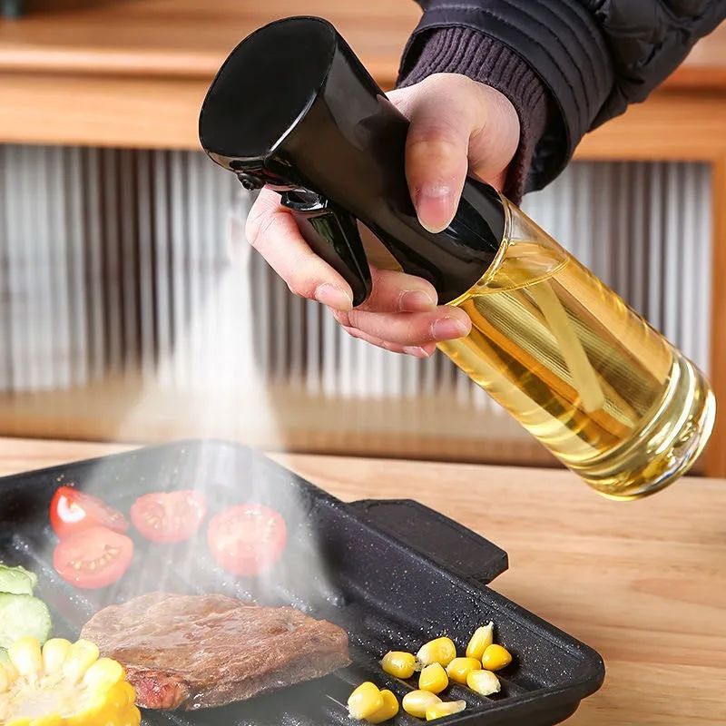 Spray de óleo para cozinhar-dispensador de azeite garrafa spray névoa-reutilizáv