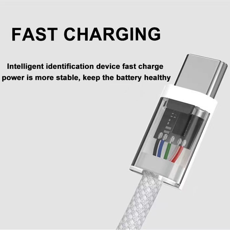 Usb c para tipo c carregamento rápido pd 60w cabo de dados do telefone móvel par