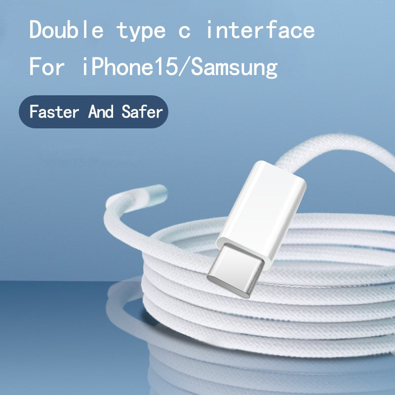 Usb c para tipo c carregamento rápido pd 60w cabo de dados do telefone móvel par