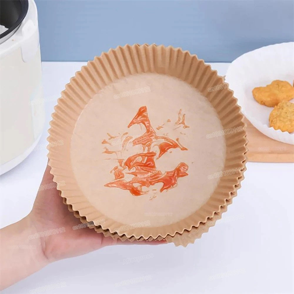 Air Fryer Papel regular, papéis de cozimento antiaderentes Airfryer, forros redo