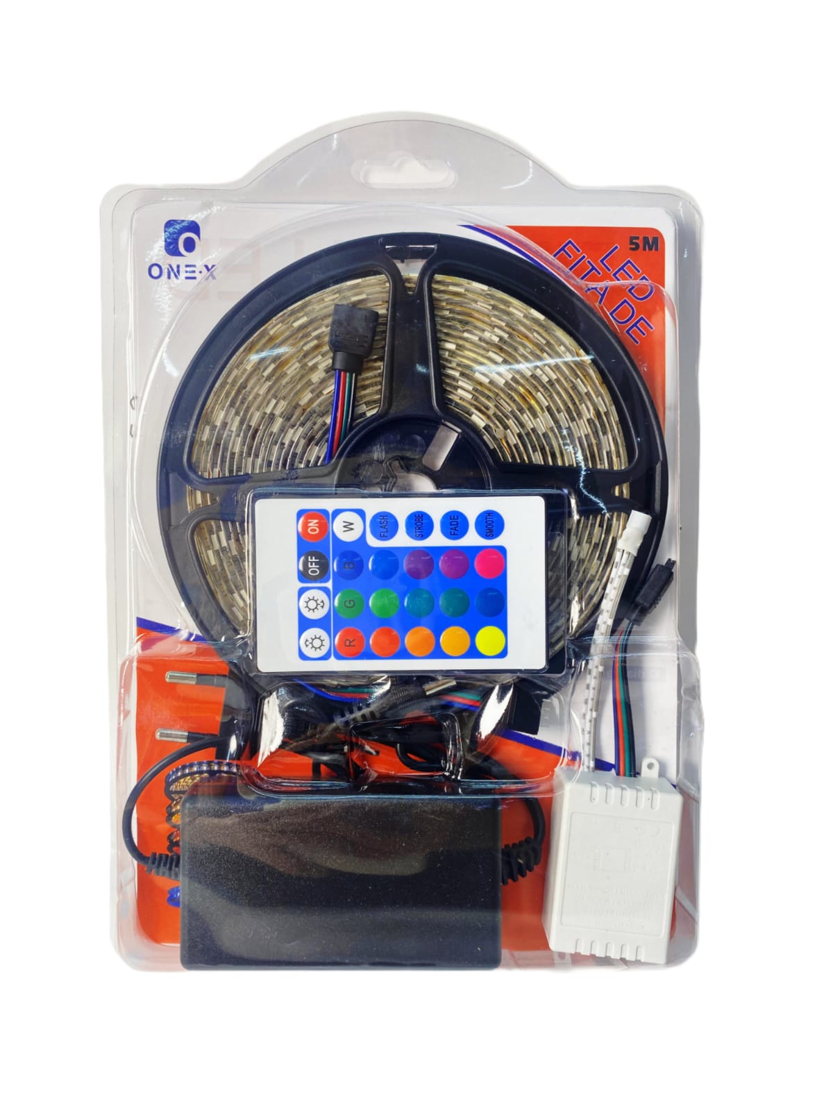 Fita De LED 5 Metros Mudança De Cor RGB Onex LED-9221